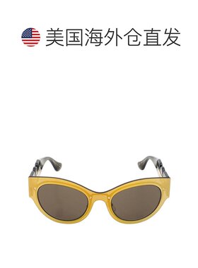 自营Versace Brown Cat Eye Ladies Sunglasses VE2234 1002/3 53
