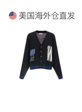 自营off-whiteOff- Men's Glide Diag Cardigan - black 美国奥莱