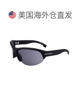 自营Hugo Boss男式69毫米灰色太阳镜-黑色 美国奥莱直发