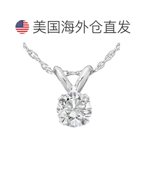 自营pompeii31/2 克拉单石钻石吊坠项链 14K 白金 - 14k 白金 美