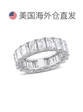 自营Mimi & Max 5 3/4ct DEW Emerald Cut Created Moissanite Et
