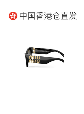 自营 MIU MIU缪缪 镜腿logo蝶形女士太阳镜MU09WS1AB5S0