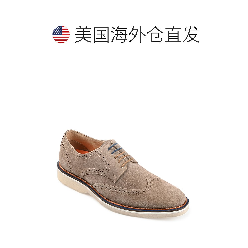 Thomas& Vine Chadwick Wingtip Derby-灰褐色【美国奥莱】直-图1