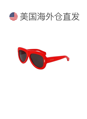 自营salvatore ferragamoFerragamo女士经典徽标57mm太阳镜-红色