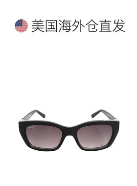 自营Salvatore Ferragamo Grey Square Ladies Sunglasses SF1012
