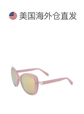 自营 polaroid宝丽来女士56毫米粉红色太阳镜-粉红色 美国奥莱直