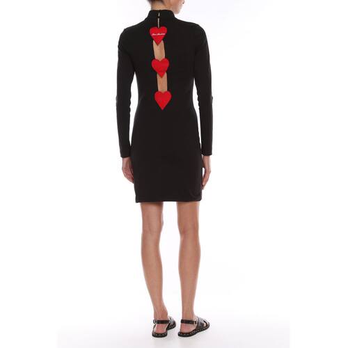 自营Love Moschino Cotton Women Women's Dress - black 美国奥 - 图2