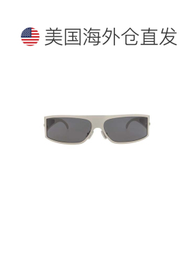 自营bottega venetaShield-Frame金属太阳眼镜-银色银灰色 美国奥
