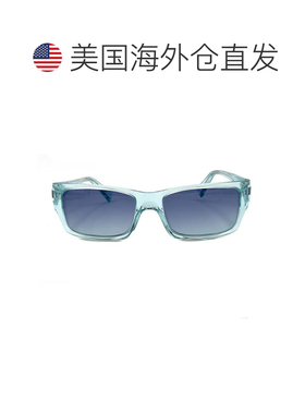 自营alain mikli绿色A0641矩形太阳镜-蓝色 美国奥莱直发