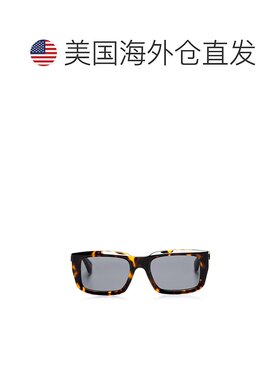 自营 off-white米白色海斯方形太阳镜-哈瓦那深灰色 美国奥莱直发
