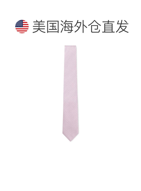 自营boss真丝混纺提花领带——浅紫色 美国奥莱直发