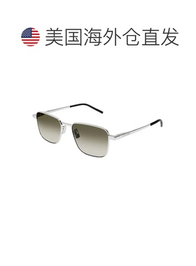 自营saint laurentSL529 006银色/绿色渐变镜面-银色 美国奥莱直