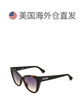 自营 Moschino女式54毫米棕色太阳镜-哈瓦那 美国奥莱直发