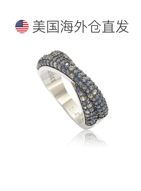 自营Suzy Levian Sterling Silver Pink & White Sapphire & Diam