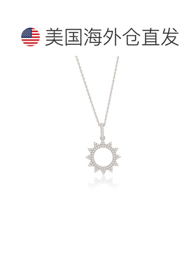 自营Suzy Levian Sterling Silver White Cubic Zirconia Pave Ci