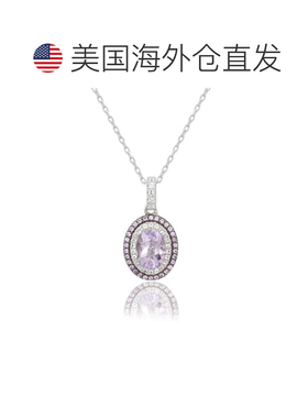 自营Suzy Levian Sterling Silver Oval Cut Blue Topaz And Sapp