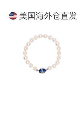 自营vivienne westwoodBeaded Bracelet with Cream Faux Pearls