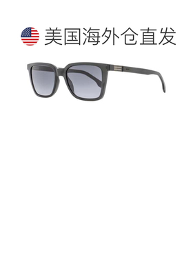 自营Boss男士长方形太阳镜B1574S KB79O透明灰色53mm-kb79o 美国
