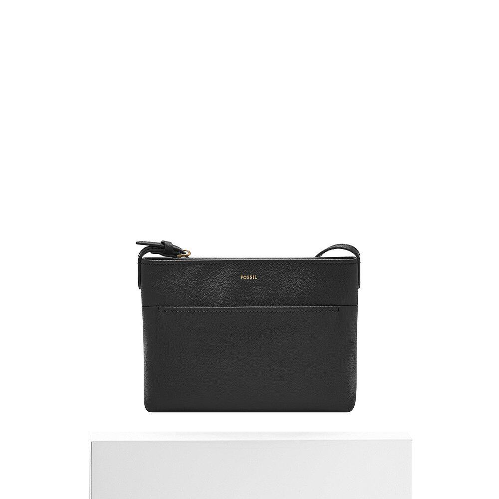 自营 Fossil 女士 Phoebe 皮革小号斜挎包 - 黑色 美国奥莱直发 - 图3