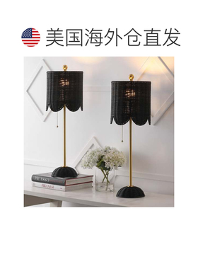 自营jonathan yCelerie 27.5“沿海波西米亚藤条/铁烫自助餐LED台
