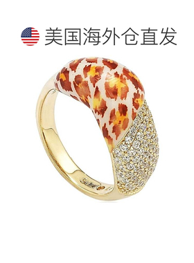 自营Suzy Levian Cubic Zirconia Sterling Silver Pave Yellow L