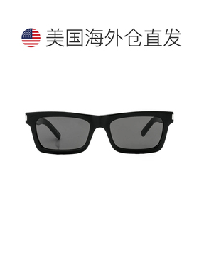 自营saint laurent圣罗兰黑色长方形女士太阳镜SL 461 BETTY 001