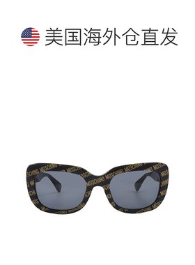 自营Moschino Grey Butterfly Ladies Sunglasses MOS132/S 07RM/