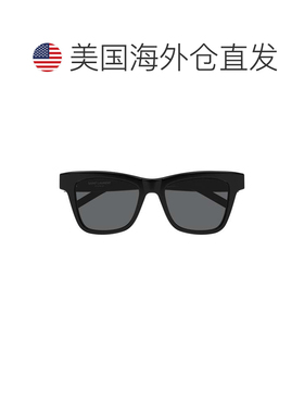 自营saint laurentSl M106 Rectangular Sunglasses - black 美国