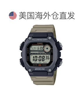 自营Casio Men's Heavy-Duty Digital Sport Watch with Beige St