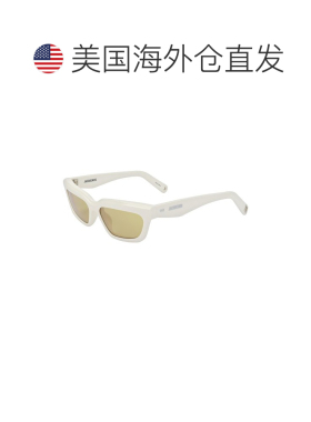 自营Jacquemus女士JAC62 54mm太阳镜-白色 美国奥莱直发