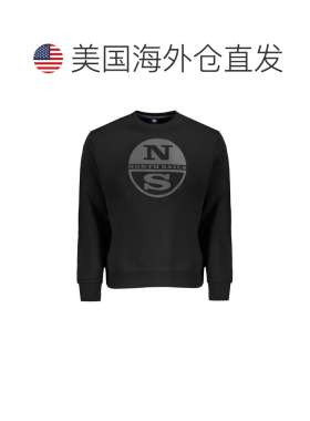 自营North Sails Cotton Men's Men's Sweatshirt - black 美国奥