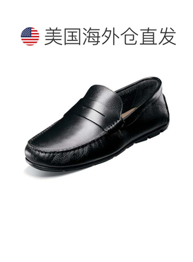 自营Men's Florsheim Lago Penny Loafer Black Leather Moc Toe