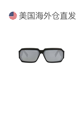 自营philipp pleinSquare-Frame Acetate Sunglasses - black bla