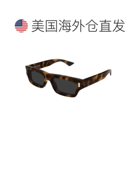 自营saint laurentSl 837龟形醋酸纤维超大方形太阳眼镜-黑色 美