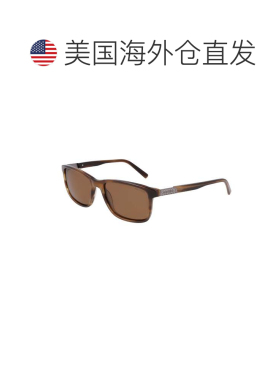 自营Nautica 男士长方形太阳镜 - 浅色浮木 hol10 美国奥莱直发