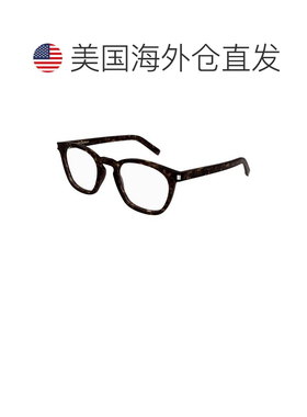 自营saint laurentSl 28 Opt龟形圆形眼镜-白色 美国奥莱直发