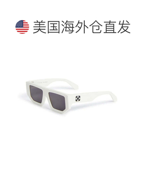 自营Off-White Sunglasses Geometric Full Rim, Black Frame And