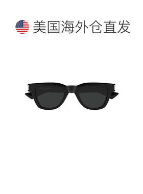 自营saint laurentSl 789 Jacques Rectangular Frame Black Sung