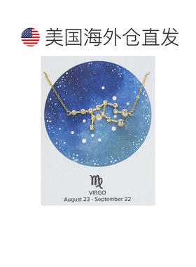自营sterling forever\'When Stars Align\' 星座项链 - 金-处女