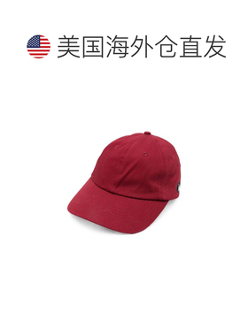 自营lanvin六面棒球帽，光滑的丝绸-尼龙面料-红色 美国奥莱直发