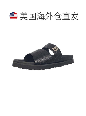 自营Bally Syxten 6302328 Men's Black Embossed Calf Leather S