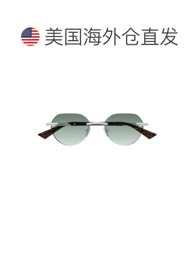 自营bottega venetaBv1379s渐变绿色镜片太阳镜-灰色 美国奥莱直