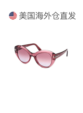 自营tom fordFT1084 66Y透明粉红色/粉红色griient-透明粉红色 美
