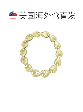 自营adornia14k Gold Plated Deco Link Necklace - gold 美国奥