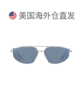 自营serengetiMarlon Angular Metal Frame Sunglasses with Refl