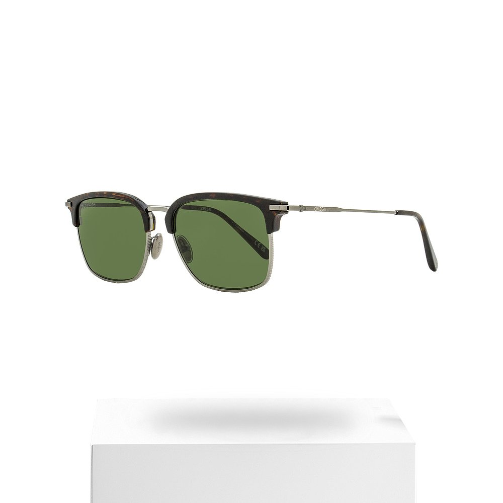 Omega Men's Browline Sunglasses OM0035 08N Gunmetal/Havana 5 - 图3