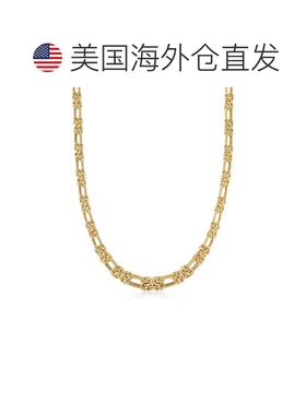 自营 Ross-Simons 14kt 黄金拜占庭和双链项链 - 18 英寸 美国奥