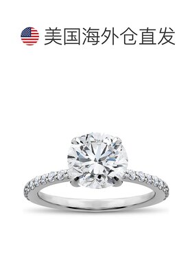 自营 pompeii31 3/4 克拉实验室生长钻石索菲亚订婚戒指 14k 白金