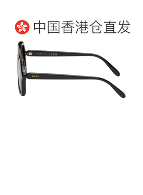 1h可退 香港直邮潮奢 LOEWE 罗意威 男士 黑色 Slim 飞行员太阳镜