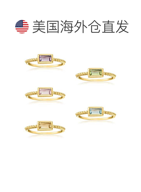自营Ross-Simons Multi-Gemstone Jewelry Set: 5 Rings in 18kt